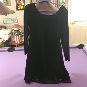 Black cocktail dress.